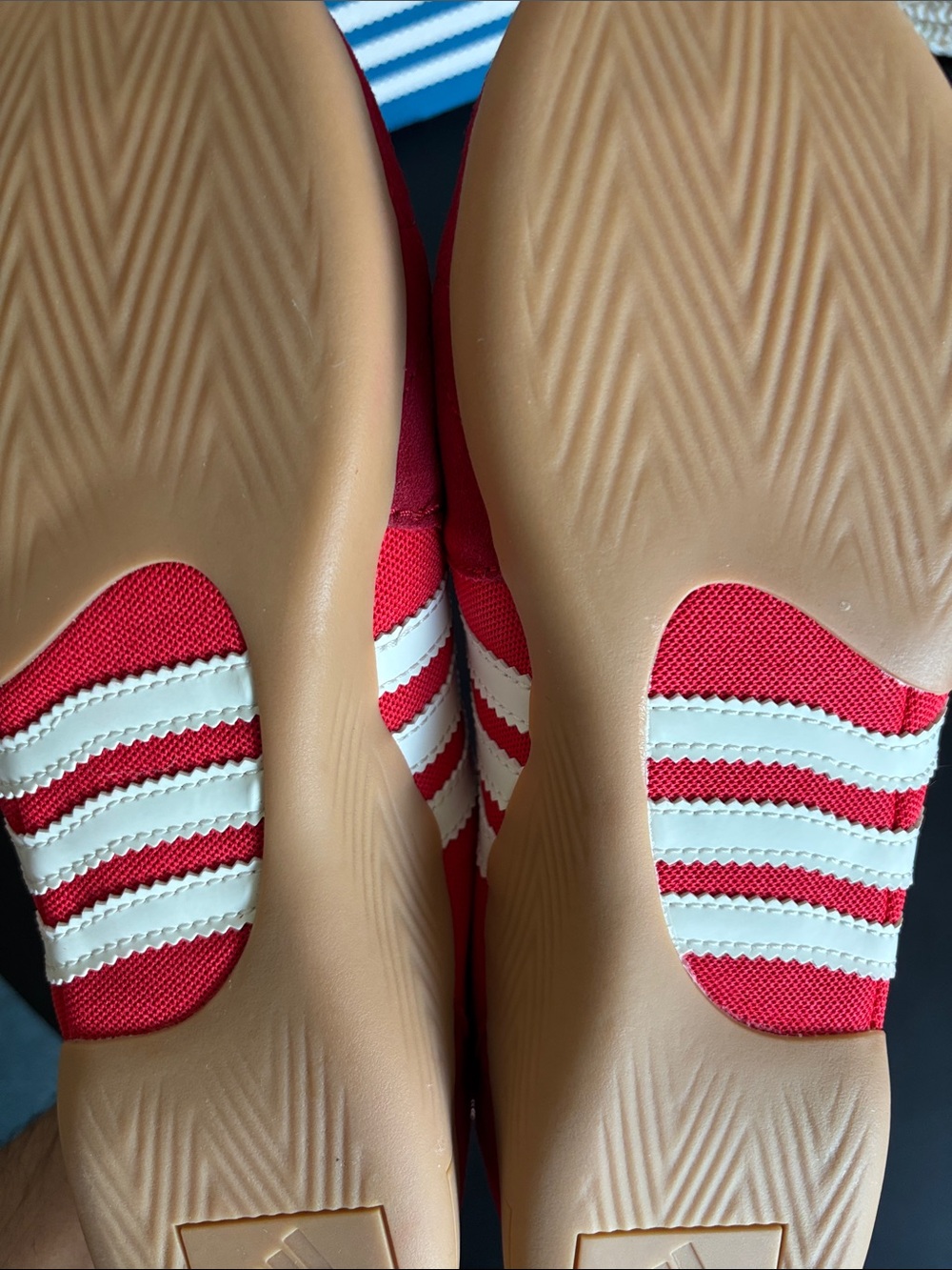 adidas Para Bad Bunny Red and White Low-Profile Sneakers - Picture 7 of 9